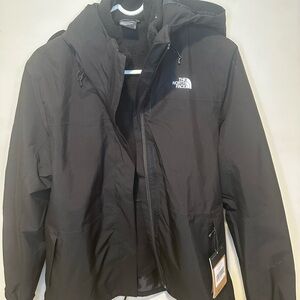 The North Face Black Waterproof Hooded Shell Jacket